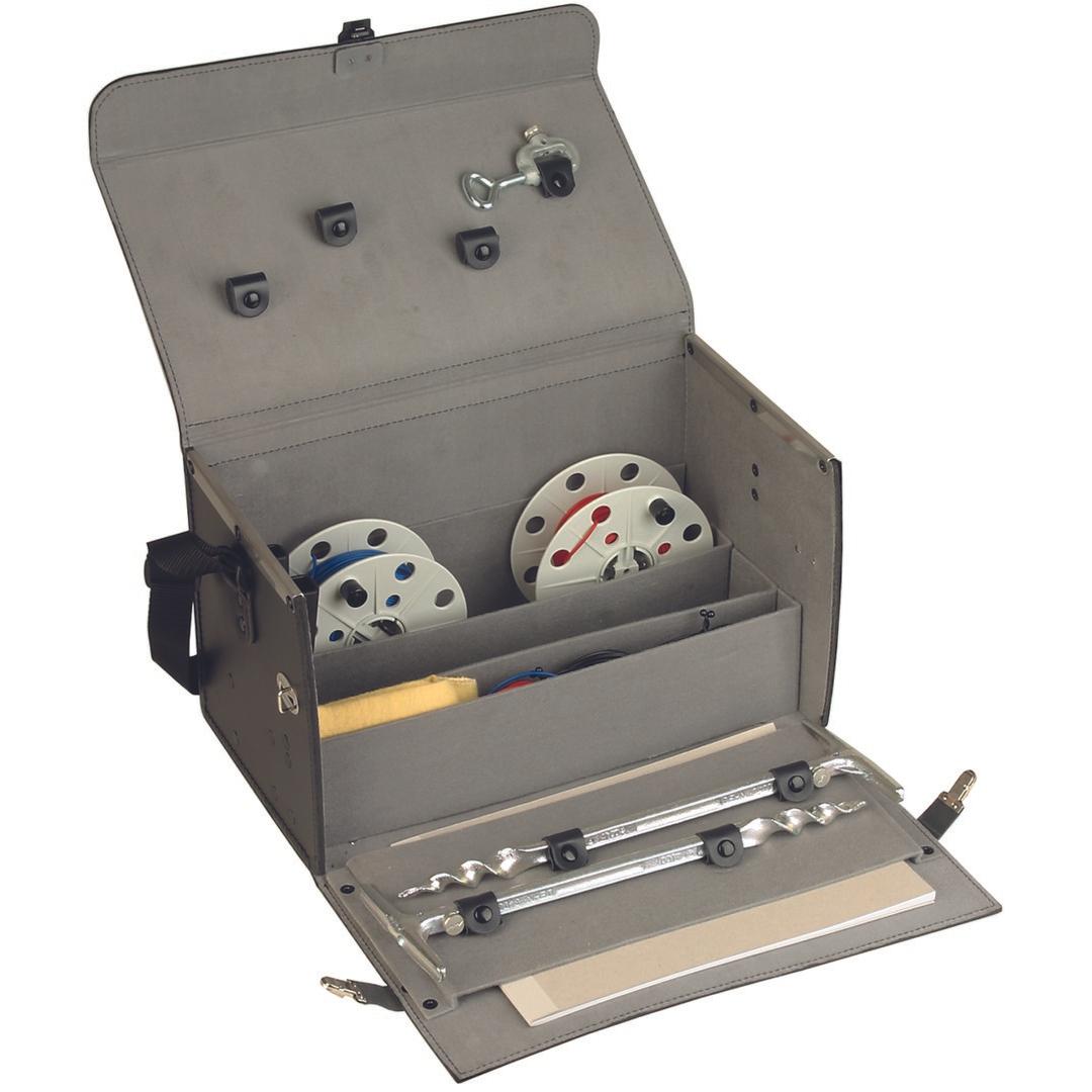 Dehn 582600 Valigetta di misurazione della messa a terra in similpelle con accessori di misurazione., Accessori di elettronica + Alloggiamento, Nero