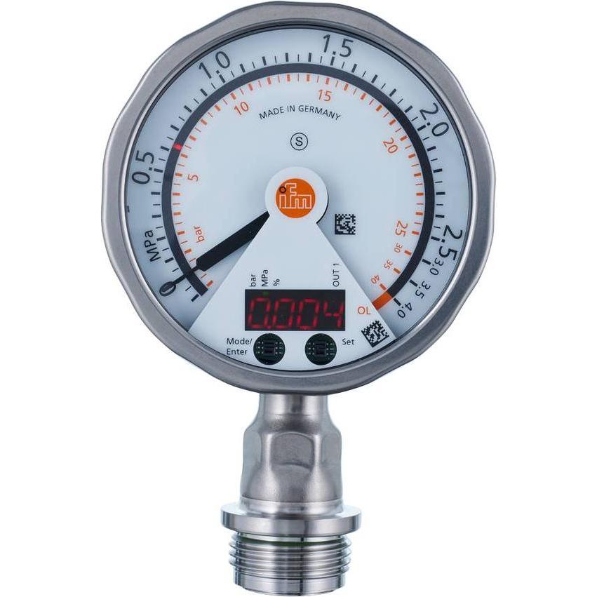 IFM Drucksensor 1 St. PG2733 -0 MPa bis 2.5 M12 1Öffner 1 Schliesser, Modulo elettronico