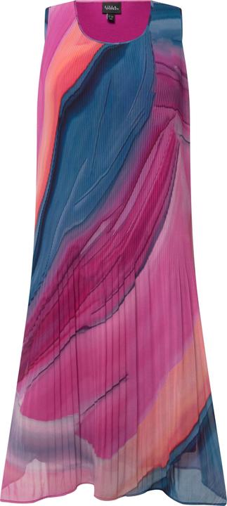 Image du produit Ulla Popken Plissee-Minikleid, Farbverlauf, A-Linie, Rundhals, ärmellos (62)