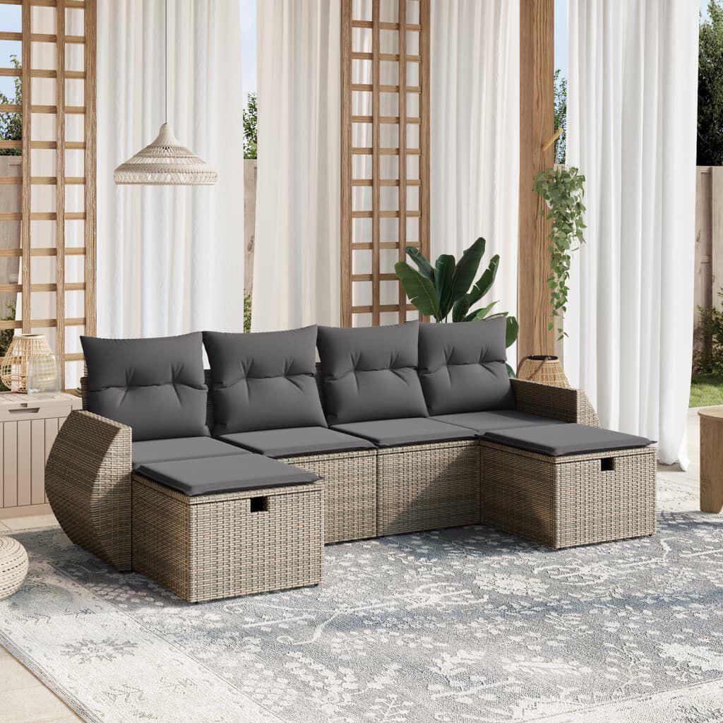 Thumbnail - VidaXL, Gartenlounge, 10-tlg. Garten-Lounge-Set mit Kissen