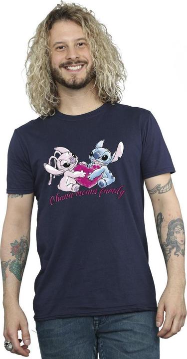 Produktbild Disney Lilo And Stitch Ohana Heart With Angel TShirt (4XL)