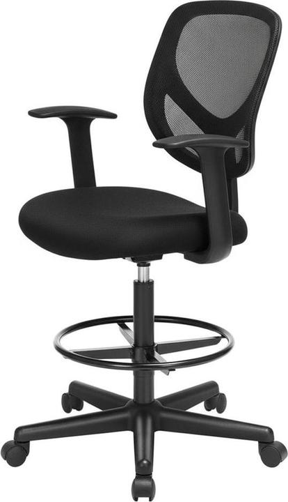 Produktbild Songmics Arbeitsdrehstuhl schwarz (55 - 75 cm)