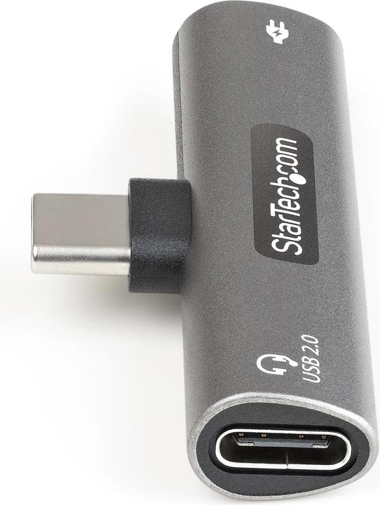 Produktbild StarTech USB-C-Audio- und Ladeadapter - USB-C Audioadapter mit USB-C-Audio-Kopfhörer-/Headset-Anschluss und (Zubehör)
