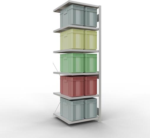 Actual product image Schulte Lagertechnik MULTIplus250 boltless bay system with cross brace