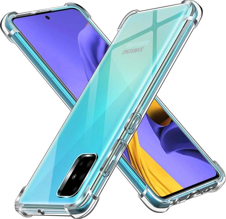 Produktbild Screenguard Samsung Galaxy A51 4G Hülle Crystal Soft Airbag Bumper (Samsung Galaxy A51)