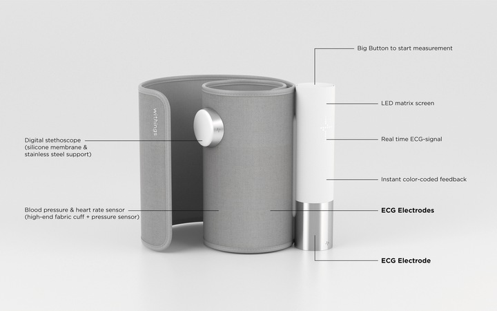 Actual product image Withings BPM Core blood pressure monitor (Blood pressure monitor upper arm)