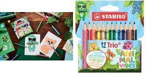 Produktbild STABILO Farbstiftetui 12ST Trio dick AnimalVibes (12x)