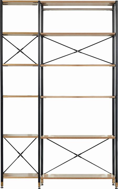 Möbilia 1 scaffale largo, 1 scaffale aggiuntivo stretto