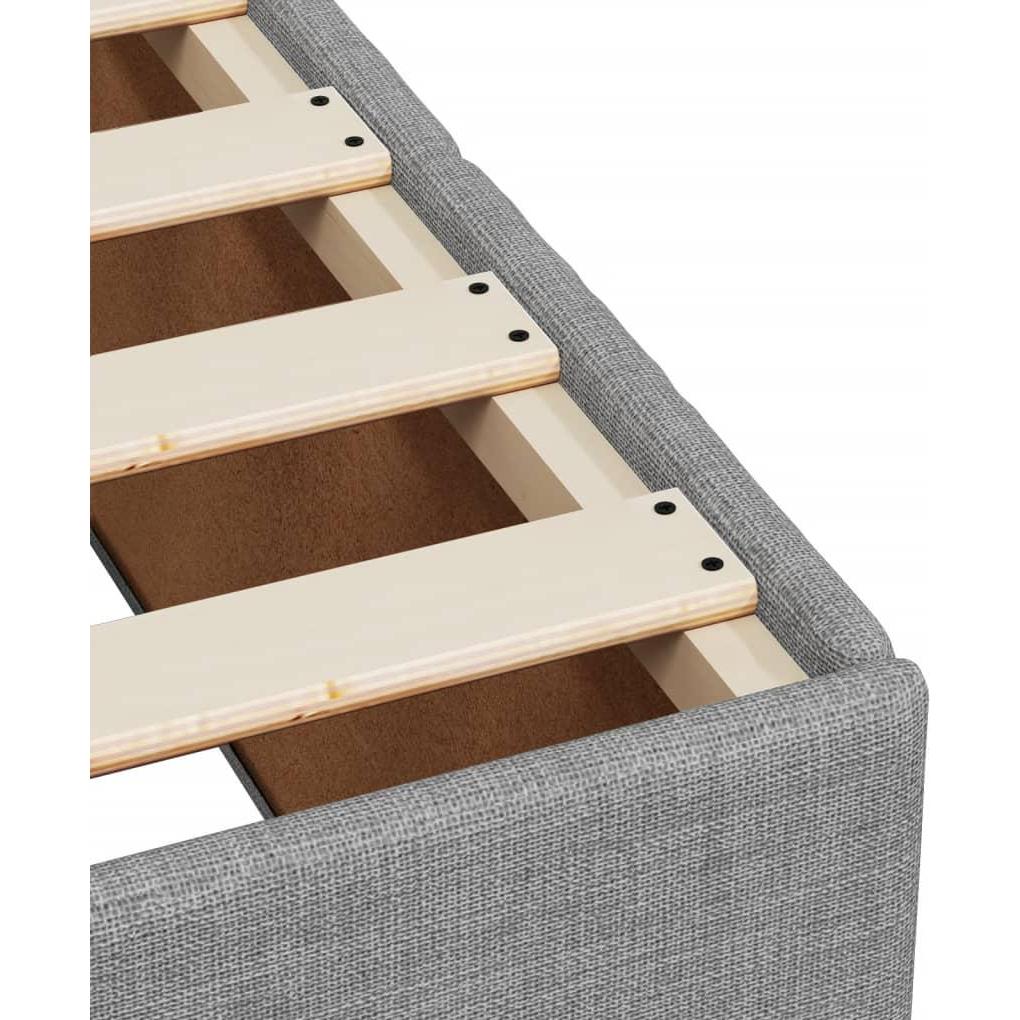 Thumbnail - VidaXL, Bett, Bo x springbett mit Matratze 90 x 200 cm Stoff (90 x 200 cm)