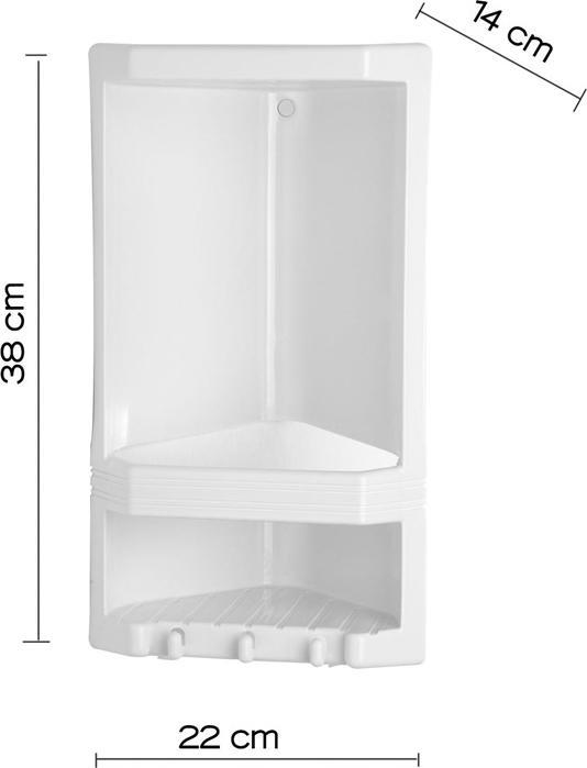 Produktbild Gedy CORNER SHELF JUNIOR 8079 02 WHITE