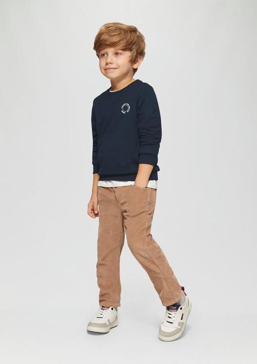 Immagine prodotto S.Oliver Sweatshirt Unisex Sweatshirt mit Rippbündchen und kleinem Print-Detail (128, 134)