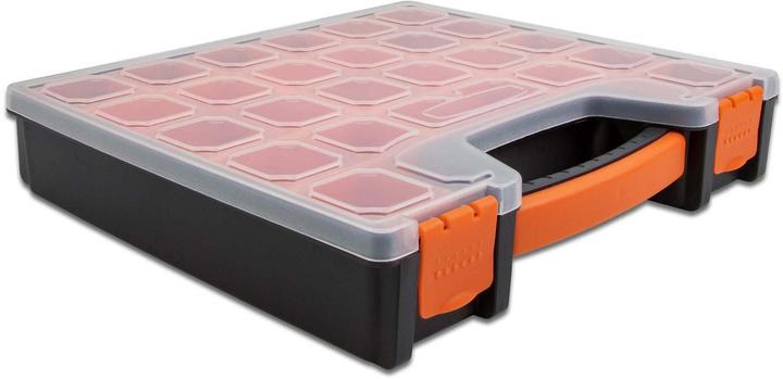 Produktbild Delock Sortimentskasten Orange / Schwarz 14 Fächer