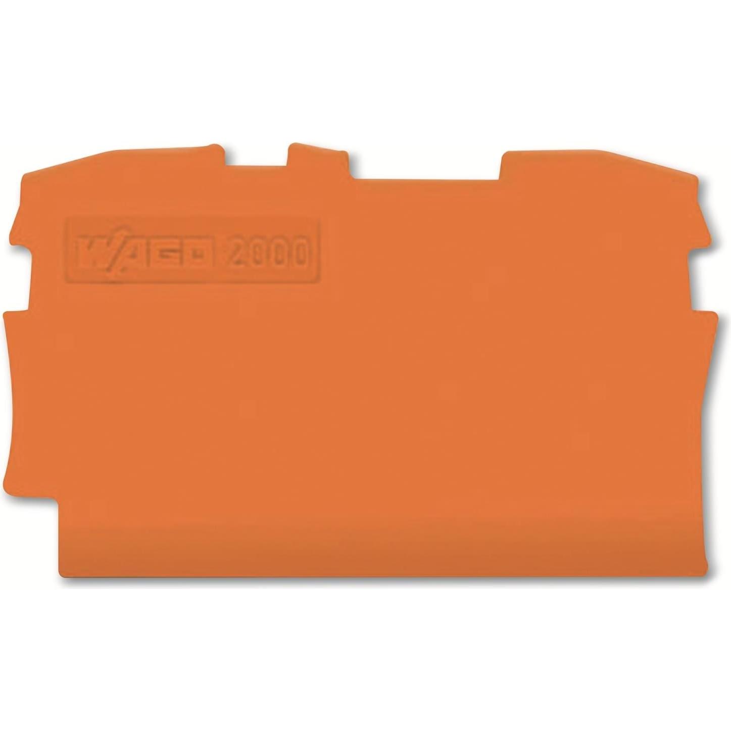 Wago, Kabelverbindung Zubehör, 2L-ABSCHLUSSPLATTE ORANGE 2000-1292