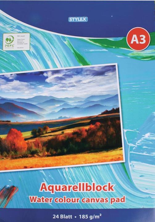 Image du produit Stylex Bloc aquarelle (A3, Couverture rigide)