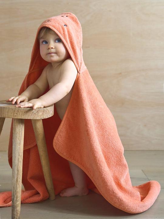 Image du produit Vertbaudet Serviette de bain bébé & enfant à capuche en coton recyclé