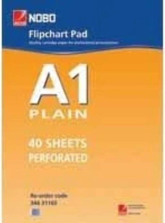 Actual product image Nobo Flipchart pad 58x81cm 34631165 blank 40 sheets
