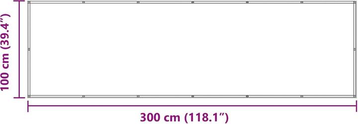Actual product image vidaXL Balkonsichtschutz (300 cm)