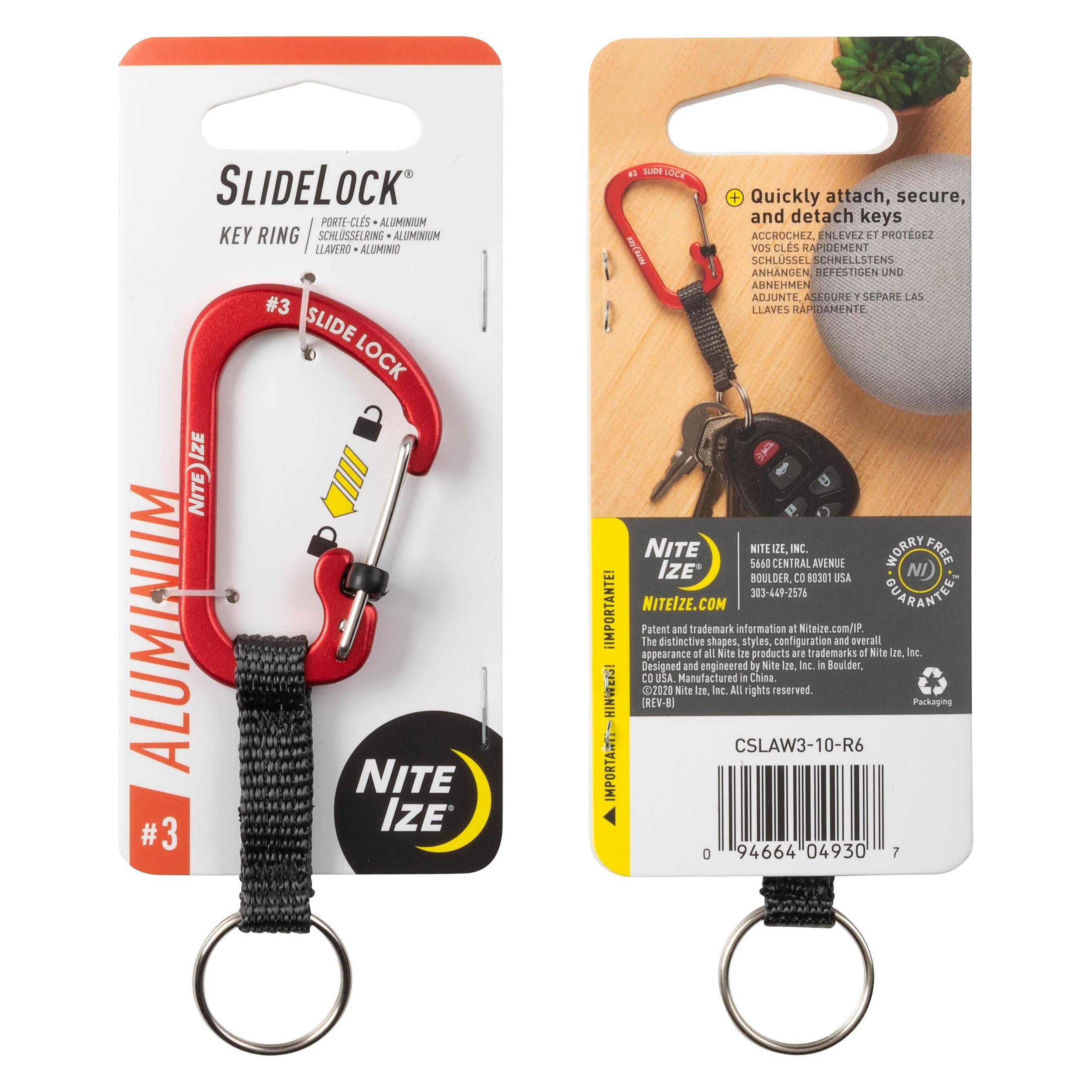 Nite Ize, Schlüsselanhänger, Slidelock Key Roter Schlüsselanhänger, Rot
