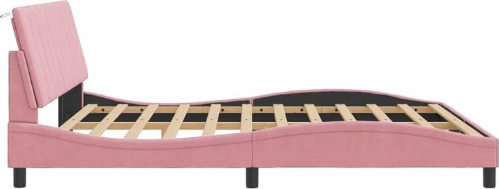 Produktbild vidaXL Bettgestell mit Kopfteil Samt (180 x 200 cm)