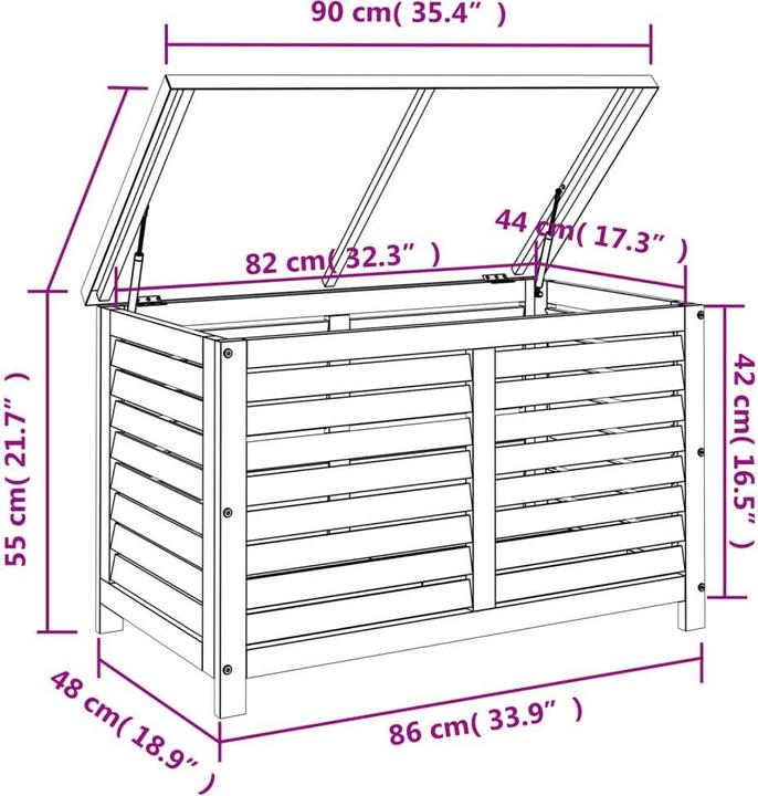 Produktbild vidaXL Gartentruhe