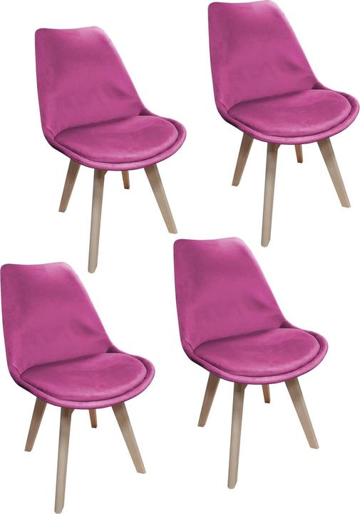 Actual product image HTI-Living Stuhl Atlanta Velvet Pink