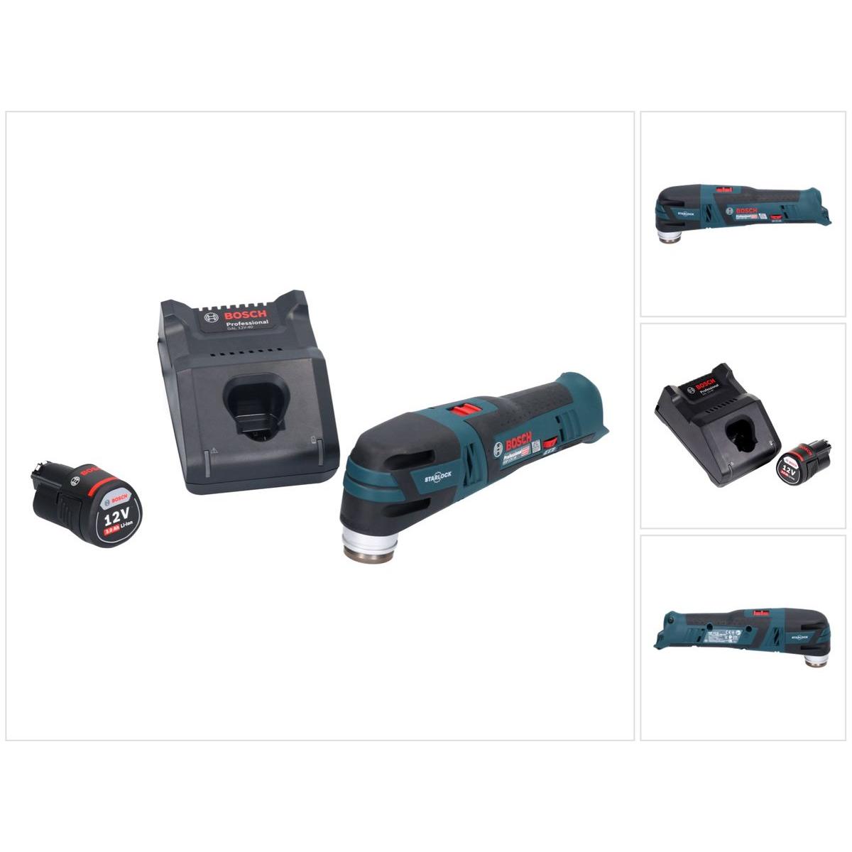 Bosch Professional, Multifunktionswerkzeug, Bosch GOP 12V-28 Professional Akku Multi Cutter Starlock Brushless + 1x Akku...