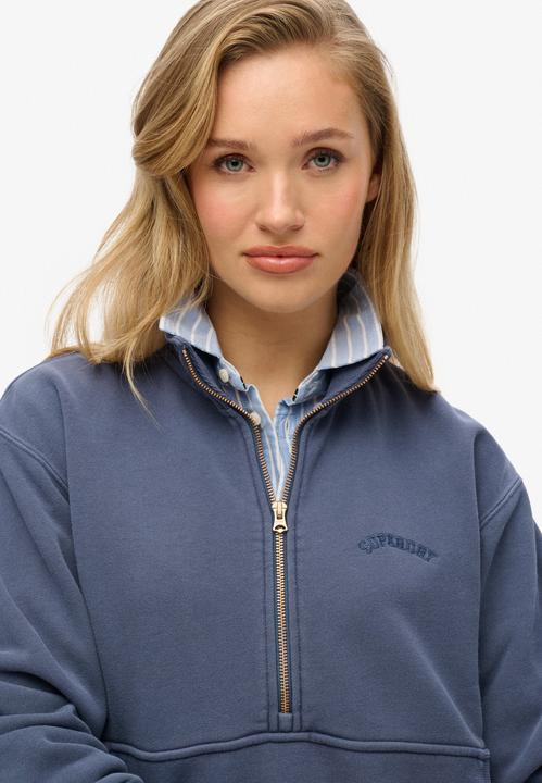 Produktbild Superdry Übergrosses Essential Logo Sweatshirt mit halbem Reissverschluss (10XL)