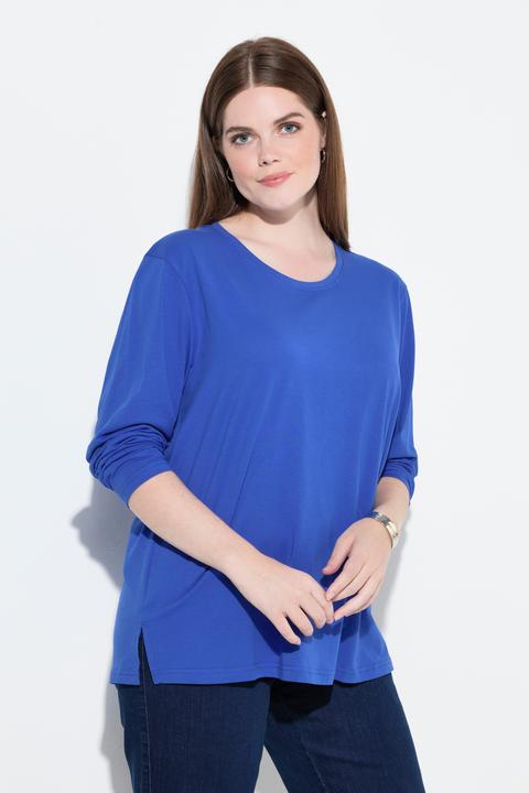 Produktbild Ulla Popken Shirt, Relaxed, Rundhalsausschnitt, Langarm (62)