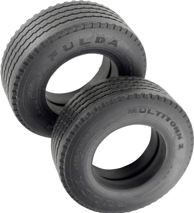 Productafbeelding Veroma 1:16 Vrachtwagenbanden 22 mm wegprofiel 2 st.