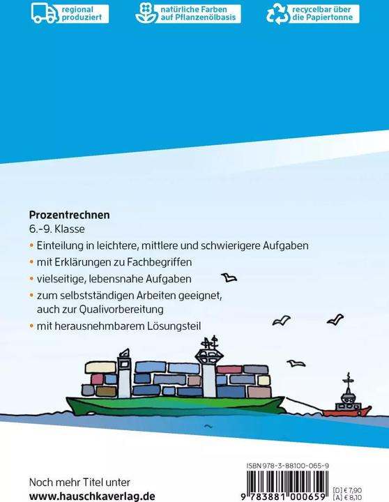 Produktbild Prozentrechnen 6.-9. Klasse (Deutsch, Adolf Hauschka, Rainer Thiele, Martina Knapp, 2021)