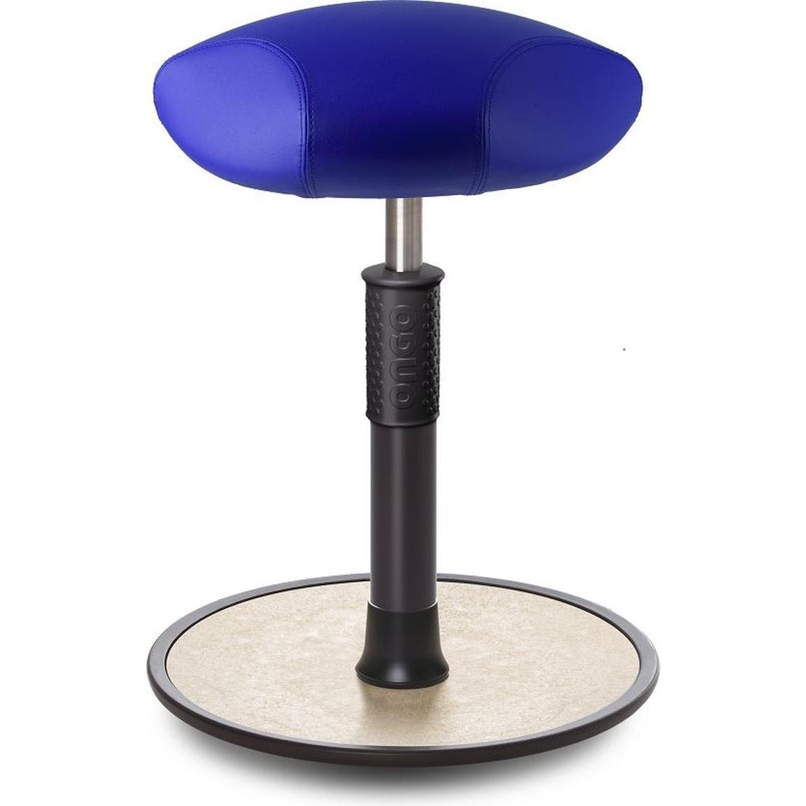 Ongo, Bürostuhl, Sitz- Stehhocker Free Regular Triangel skai Kunstleder blau schwarz /creme