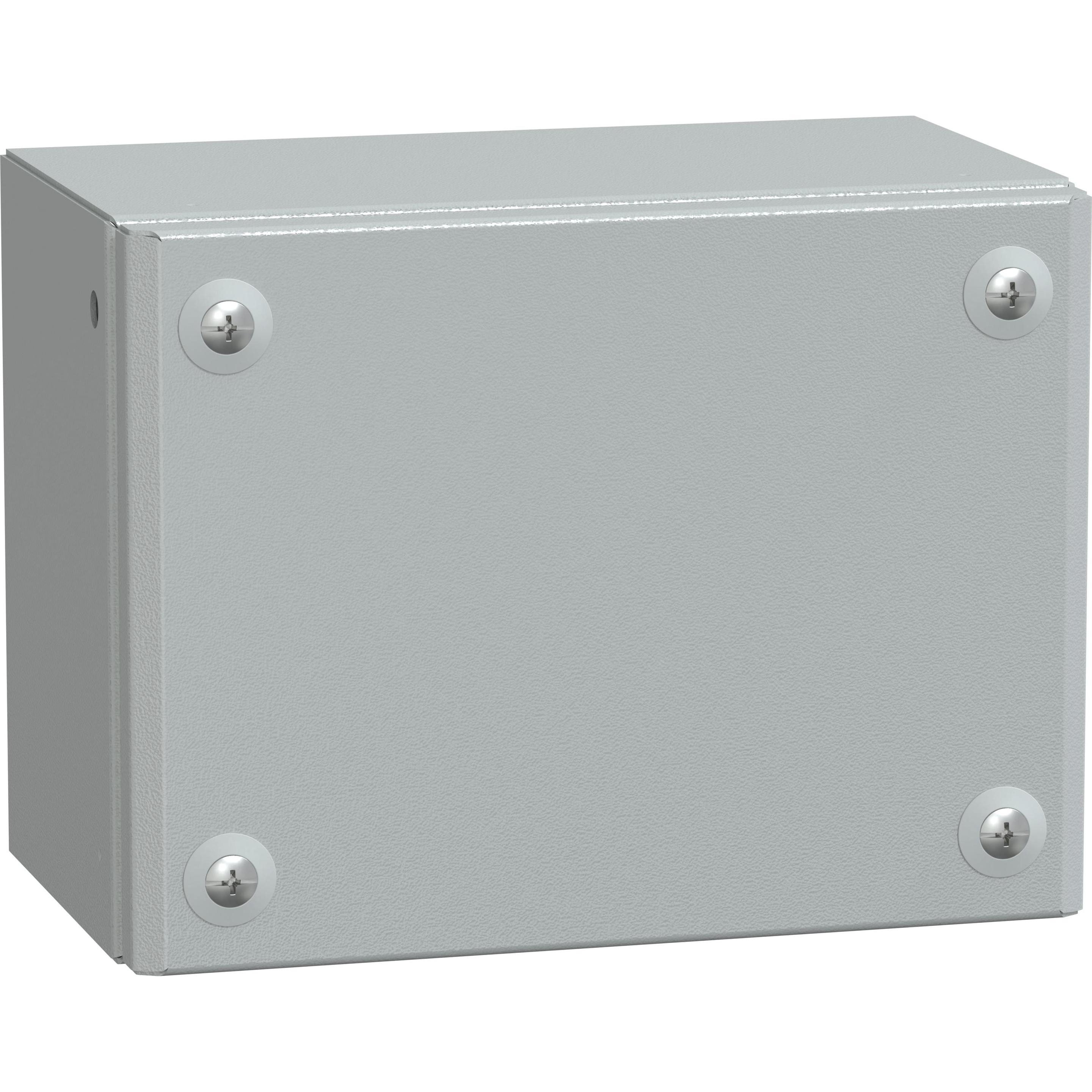 Schneider Electric, Werkstattschrank, IP66 Mild Steel enclosure 150x200x120mm (20 cm, 15 cm)