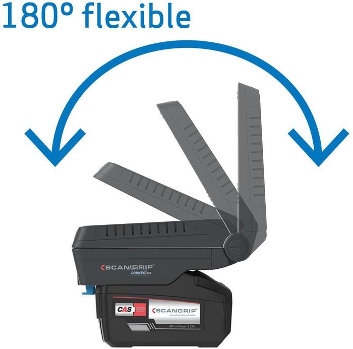 Produktbild Scangrip Flexkopfschürze BASIC CONNECT, 1300 lm, Korpus CAS (2500 lm)