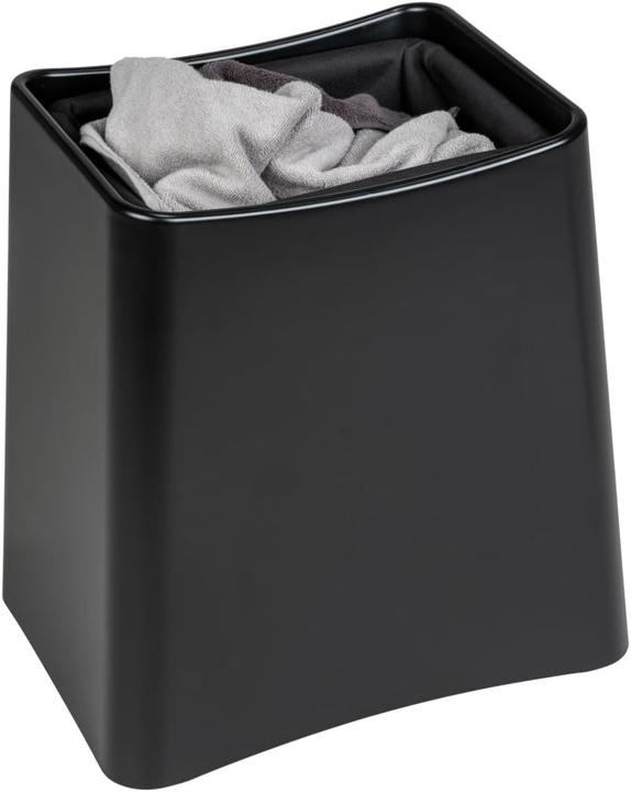 Produktbild Wenko Badhocker Wing schwarz matt