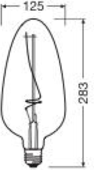 Actual product image Osram Vintage 1906 LED DIM 15 4 W/1800 K E27 (E27, 4 W, 140 lm, 1 x, G)