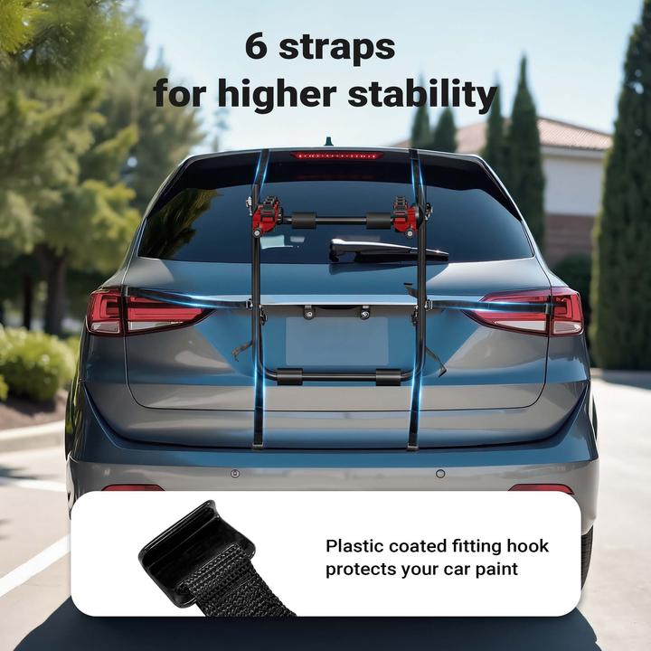 Produktbild Wiltec Kofferraum Fahrradträger 3 Fahrräder Heckfahrradträger Fahrradheckträger