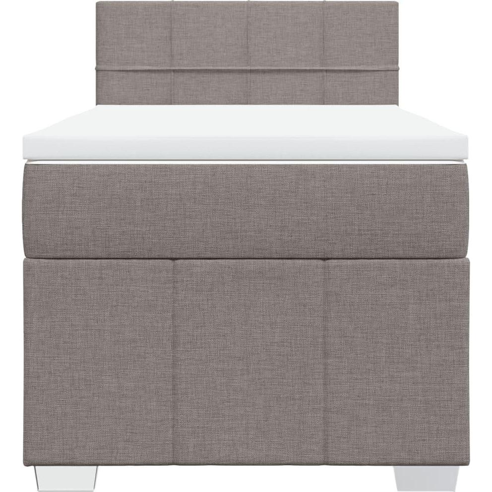 Thumbnail - VidaXL, Bett, Bo x springbett mit Matratze 90 x 200 cm Stoff (90 x 200 cm)