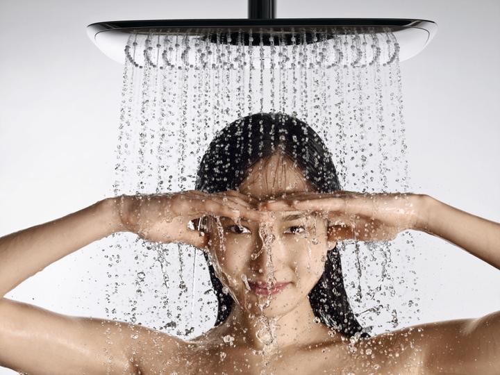 Immagine prodotto hansgrohe Soffione HG PURA VIDA 400 AIR 1jet 400mm DN 15 attacco a soffitto 100mm cromo (1 Tipi di raggi, 21 l/min)