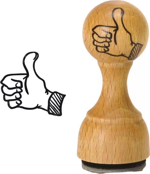 Produktbild CreaDiva Holzstempel - Gefällt mir