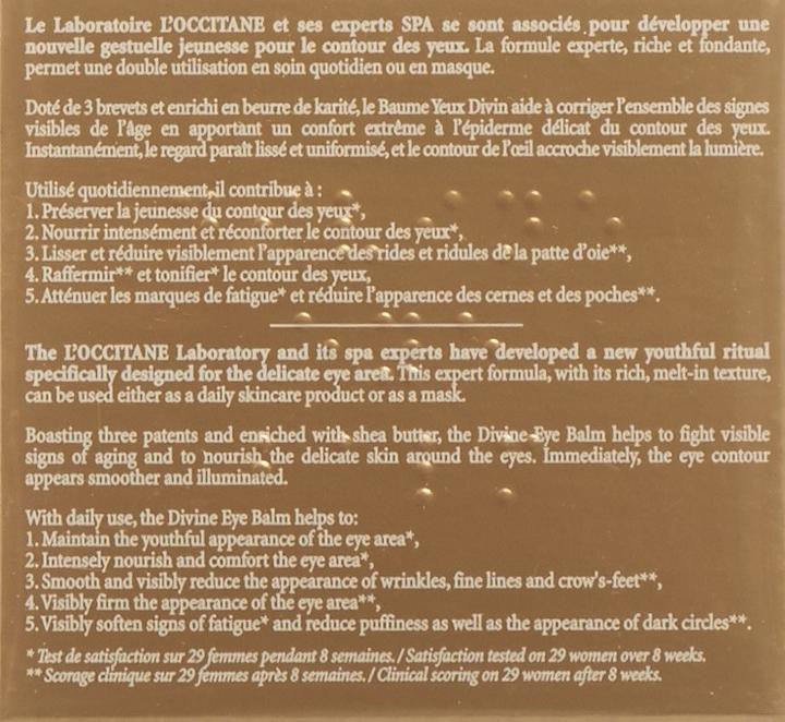 Produktbild L'Occitane Immortelle Divine Augenbalsam (Augenpflege Crème, 15 ml, Tag)