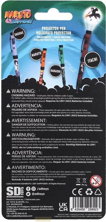 Image du produit SD Toys Naruto Shippuden Kugelschreiber mit Licht-Projektor Itachi (1x)