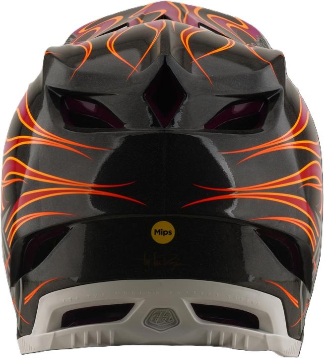 Actual product image Troy Lee Designs D4 Carbon MIPS Helmet, Torched, carbon/magenta, S | 55-56cm