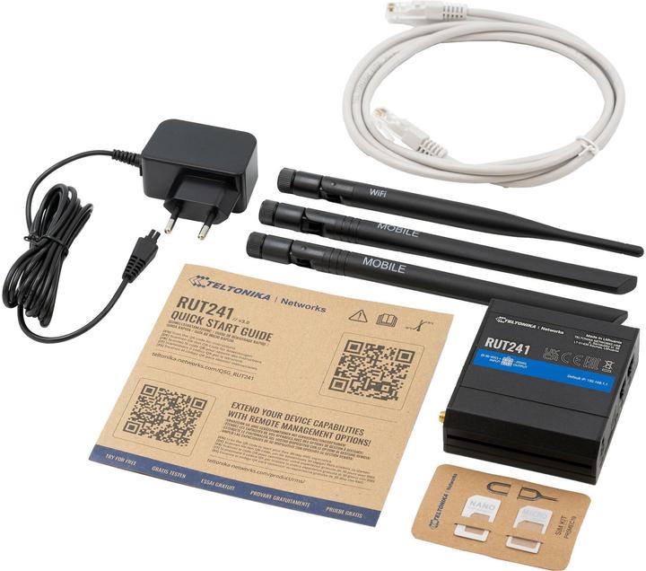 Productafbeelding Teltonika Industriële Compacte 4G/LTE & WLAN Router, met Ethernet & I/O LTE / 3G Router