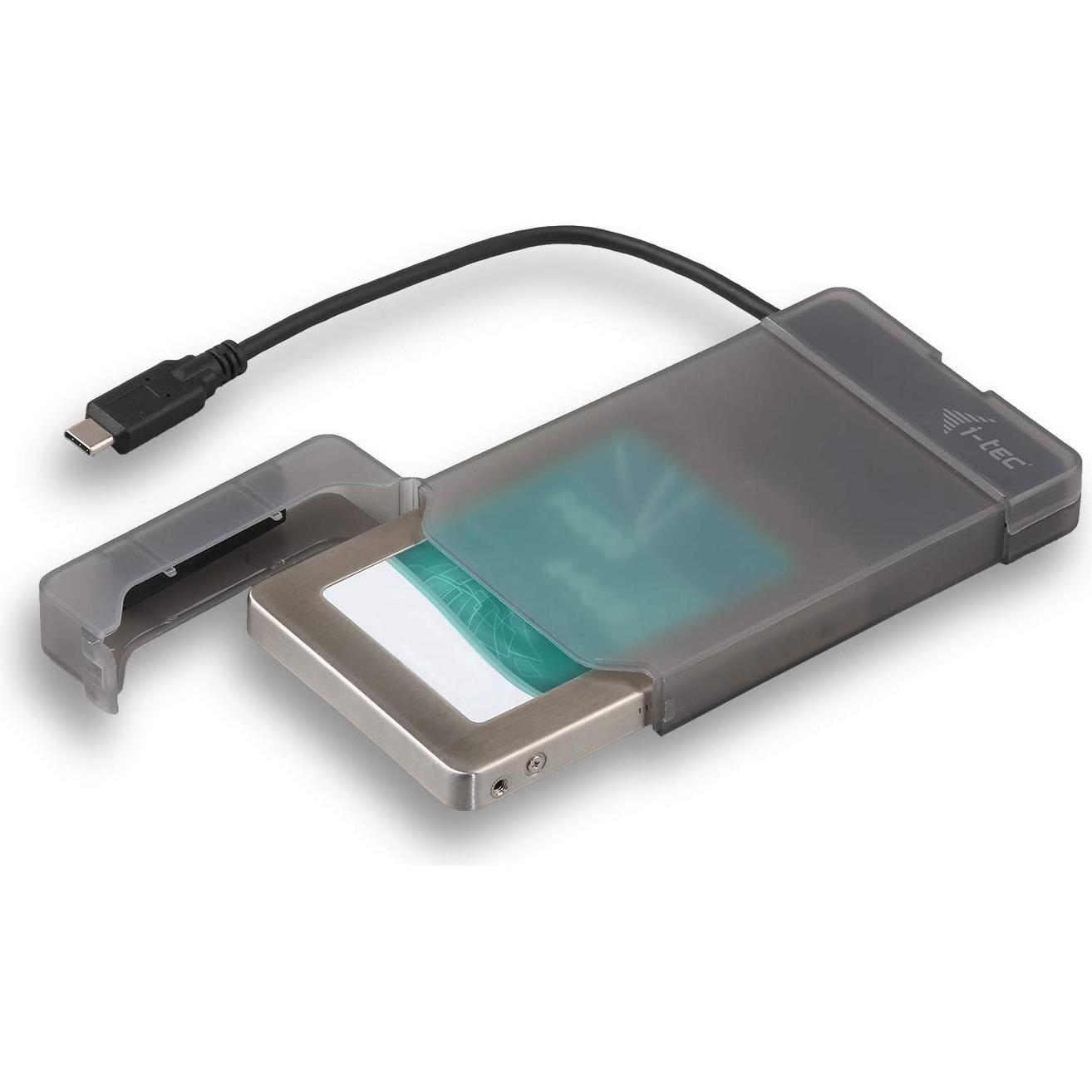 i-tec MySafe USB-C 3.1 Gen. 2 Easy (2.5"), Festplattengehäuse, Schwarz
