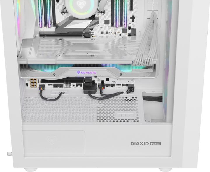 Image du produit Genesis Obudowa Diaxid 605 ARGB biała (NPC-2173) (ATX, mATX, Mini-ATX)