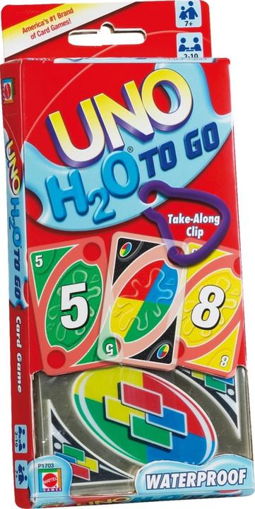 Actual product image Mattel Games Uno H2O To Go Card Game (German)