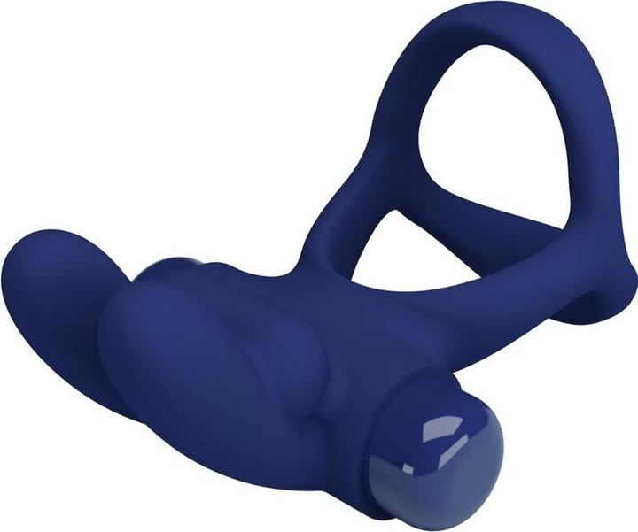 Image du produit Pretty Love Francisco Double Anneau Vibrant Lapin Bleu