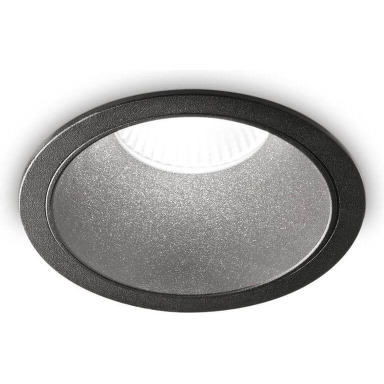 Ideal lux, Wandleuchte + Deckenleuchte, GAME LED Einbauleuchte 20W ⌀120mm Schwarz warmweiss 273167 (2350 lm)