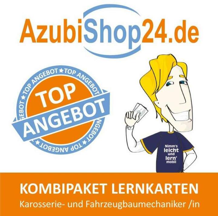 Produktbild AzubiShop24.de Kombi-Paket Lernkarten Karosserie- und Fahrzeugbaumechaniker /in (Deutsch, Zoe Kessler, Michaela Rung-Kraus, 2024)