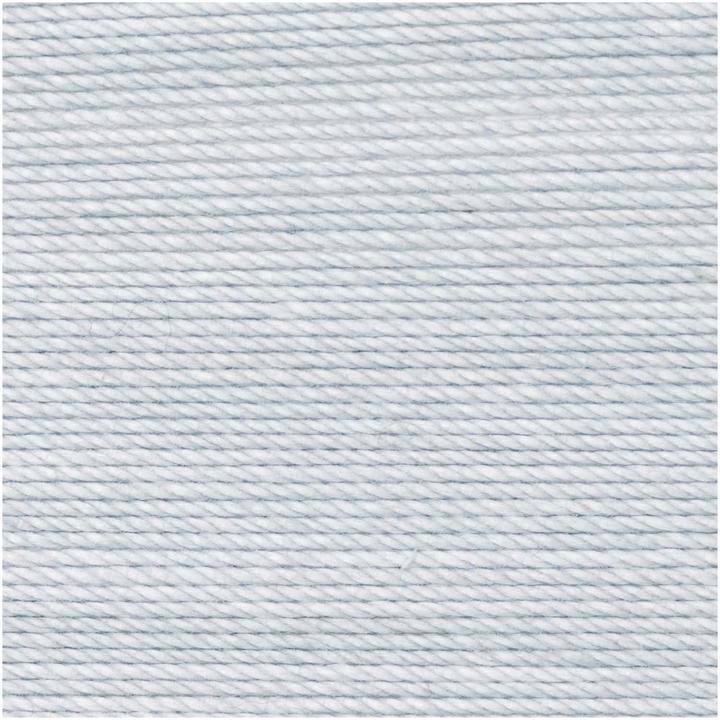 Actual product image Rico Design Crochet and Knitting Yarn Essentials Crochet 50 g, Light Grey (280 m)